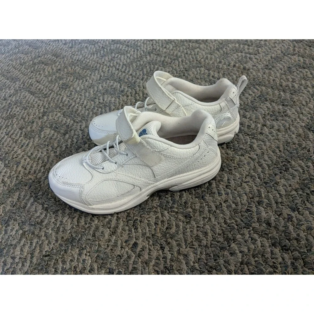 Dr. Comfort Spirit Womens White Leather Walking Shoe Orthopedic Sneakers 8W 3240